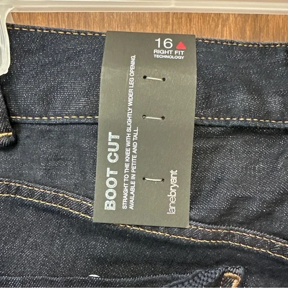 Lane Bryant Boot Cut Jeans - 16P - new with tags - Picture 7 of 10